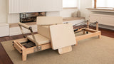 Eikenhouten reformer voor professionele Pilates trainingen wooden reformer