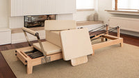 Eikenhouten reformer voor professionele Pilates trainingen wooden reformer