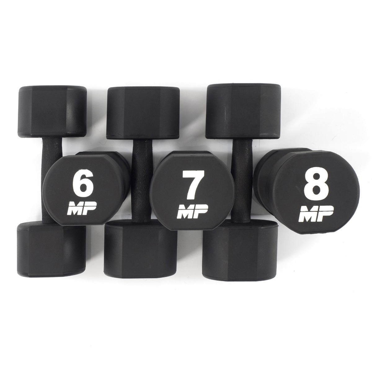 Muscle Power dumbbells 1-10 kg PU urethaan dumbbellset professioneel