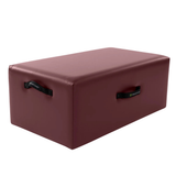 Balanced Body Standard Sitting Box met drie geïntegreerde handgrepen  custom color burgundy brown
