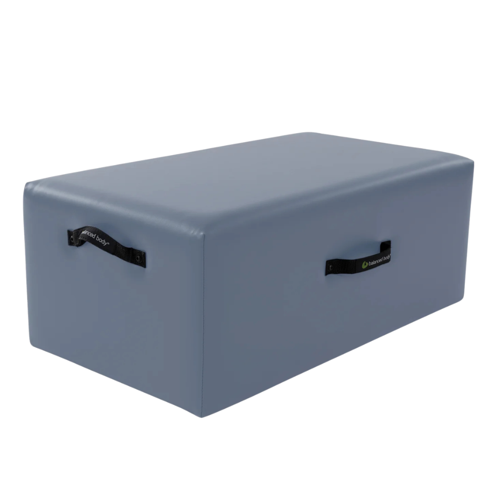 Balanced Body Standard Sitting Box met drie geïntegreerde handgrepen custom color blue grey