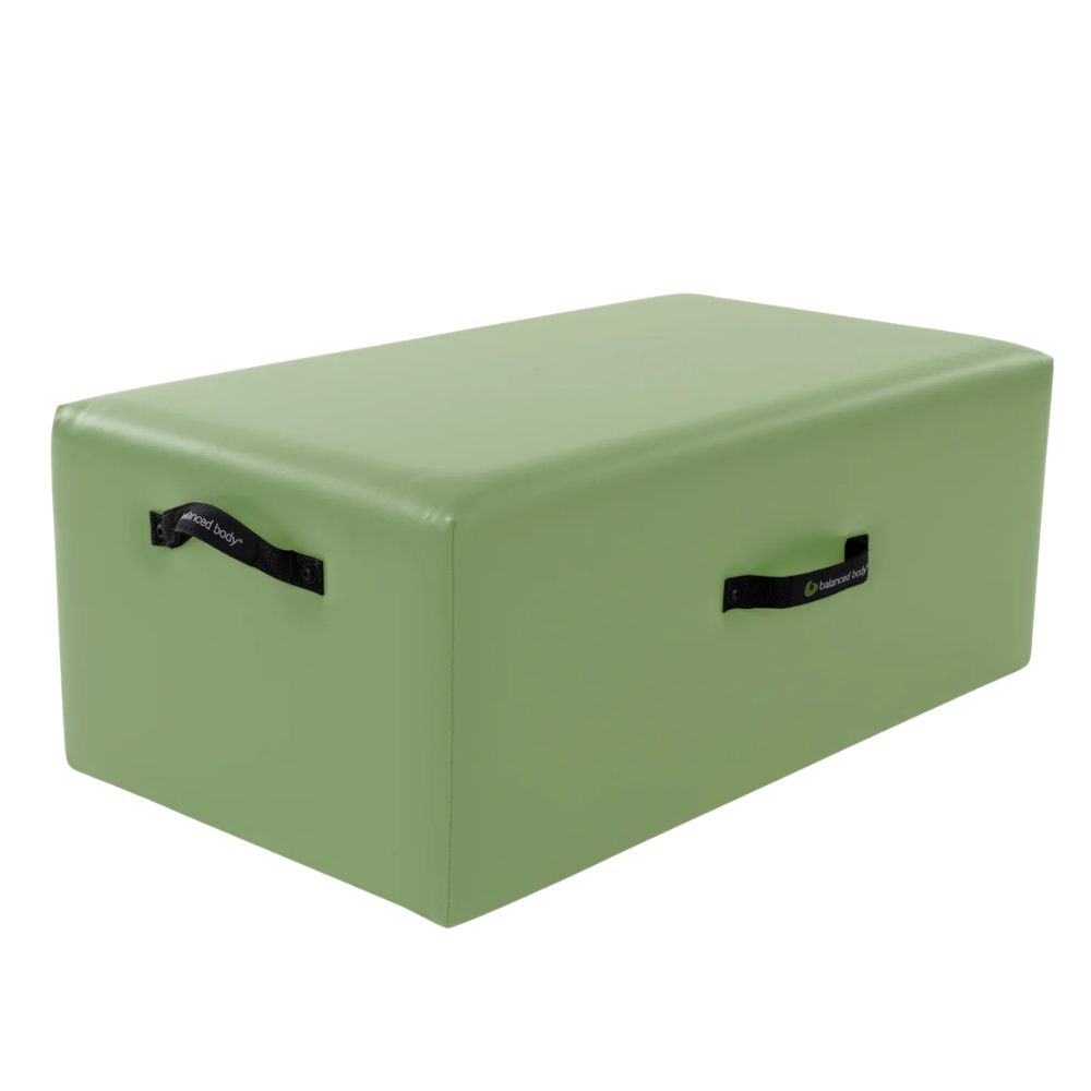 Balanced Body Standard Sitting Box met drie geïntegreerde handgrepen  custom color green
