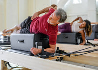 Balanced Body Pilates equipment sitting box voor Reformer training