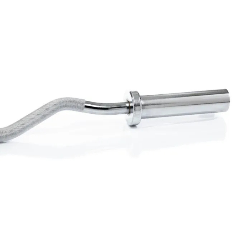 EZ curl barbell met messingbussen en chroom afwerking voor fitness apparatuur