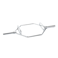 Barbell hex bar chroom voor deadlifts en 50 mm schijven