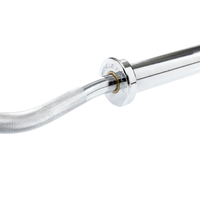 Super curl barbell met messingbussen en chroom afwerking voor fitness apparatuur