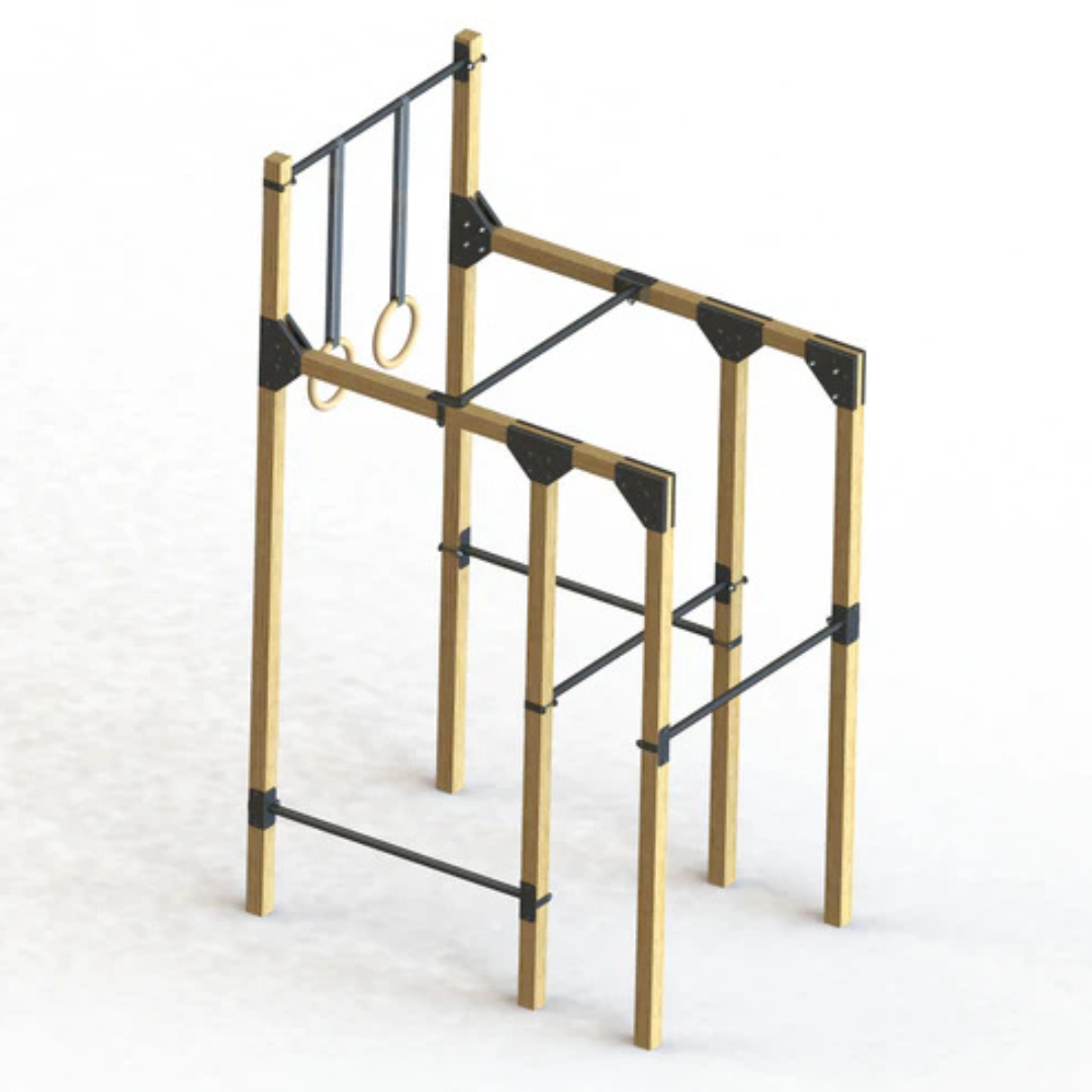 Calisthenics outdoor gym Dipping Pro in moderne tuin