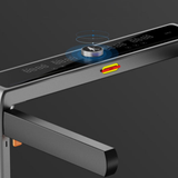 Compacte opvouwbare loopband met zijleuningen benieningsknop