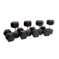 Muscle Power Hexagon Dumbbells Set 42,5–50 kg – Absolute Kracht, Professionele Controle