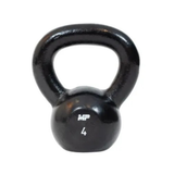 Gietijzeren kettlebell zwart voor home gym 4 kg