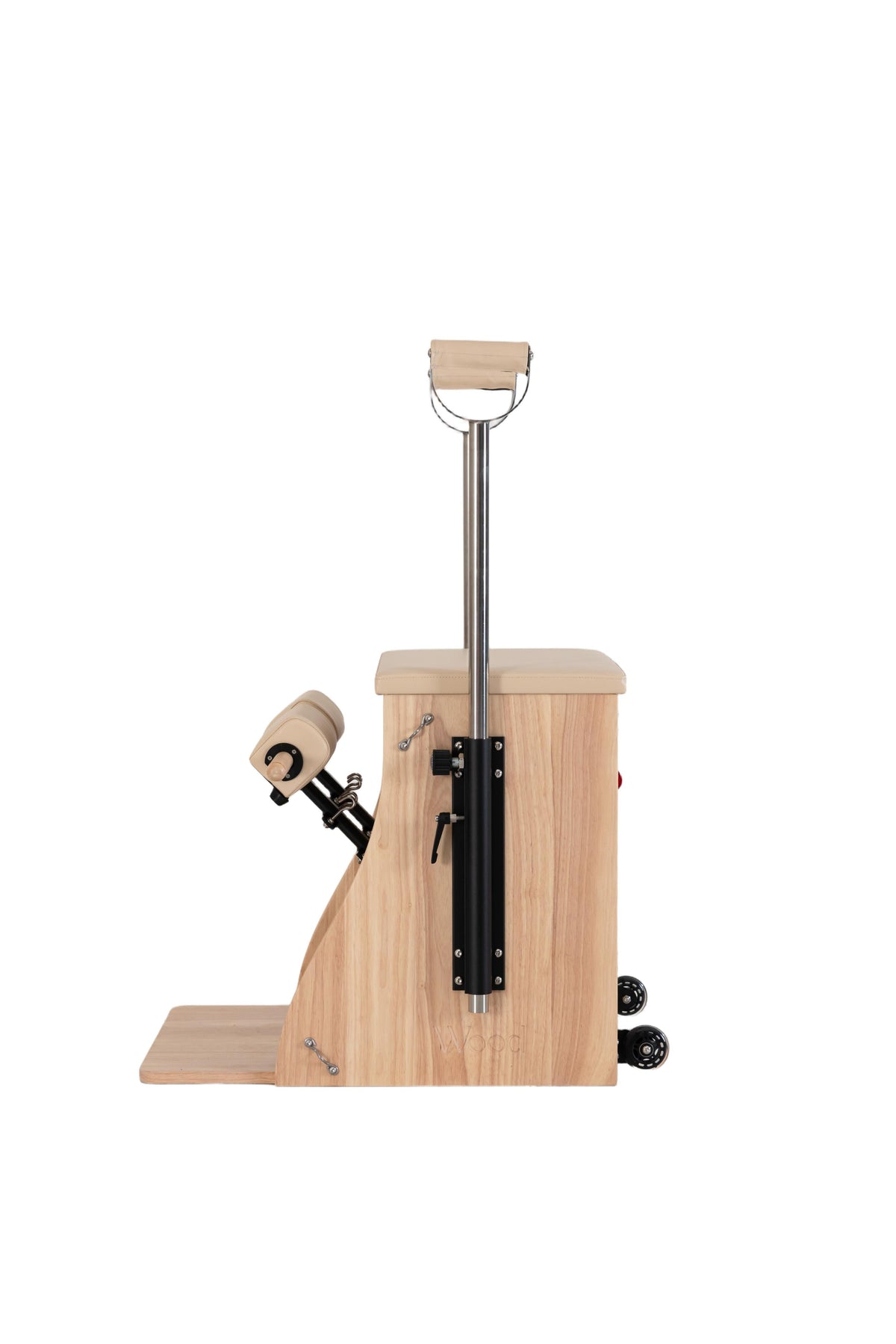 Compacte Wunda Chair voor Pilates thuis en in de studio