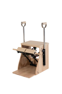 Pilates Chair Wunda Oak met houten frame en comfortabele zitting