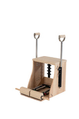 Pilates Chair Wood Reformer voor core kracht en lichaamscontrole zijkant