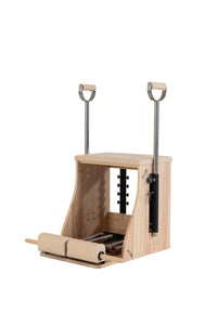 1. Pilates Chair Wunda Oak met Cactus veersysteem tot 50 kg zijkant