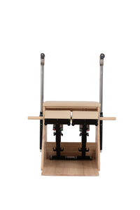 Professionele Pilates Chair met verstelbare handgrepen en weerstand vooraanzicht