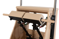 Pilates chair met split pedals close up
