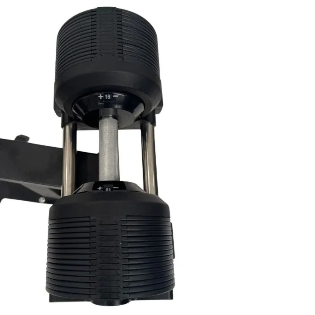 Verstelbare dumbbellset met zes gewichtsniveaus