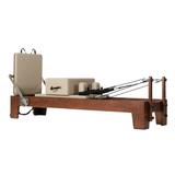 Pilates reformer met verhoogde carriage van 40 cm