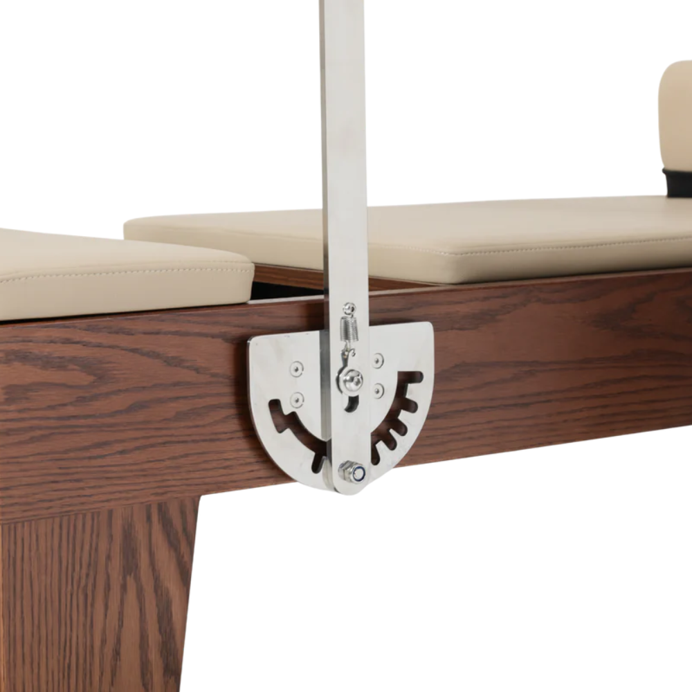 Professionele wood reformer met complete accessoireset close up