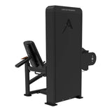 leg extension seated fitness apparaat voor quadriceps training zijkant