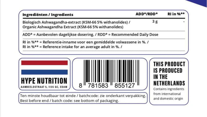 Ashwagandha KSM-66 Bio – Premium Adaptogen für Balance, Fokus & Ruhe