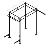 Muscle Power crossfit rig losstaand MP115 indoor zwart compleet station – afbeelding 1