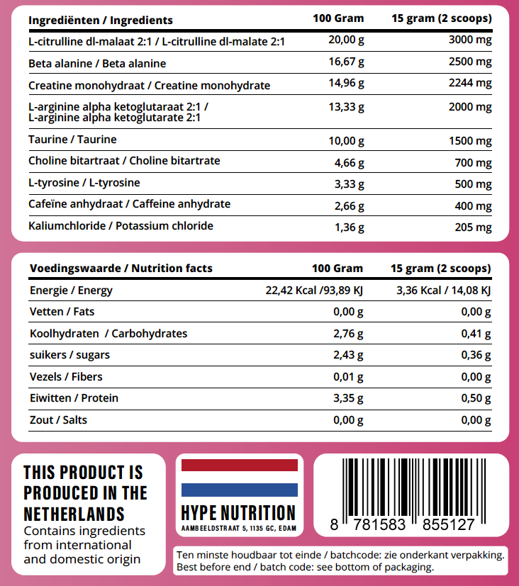 Whey Protein Double Boost Pre-Workout Kombi-Deal – Maximale Energie & Fokus