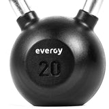 Detail Hard Chrome handgreep van Evergy kettlebell 20 kg – afbeelding 5