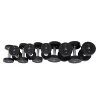 MP1012 Ronde rubber dumbbellset 2-20 kg