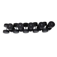 MP1012 Ronde rubber dumbbellset 22-40 kg