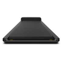 Compacte loopband bureau met opvouwbaar design achterkant close up